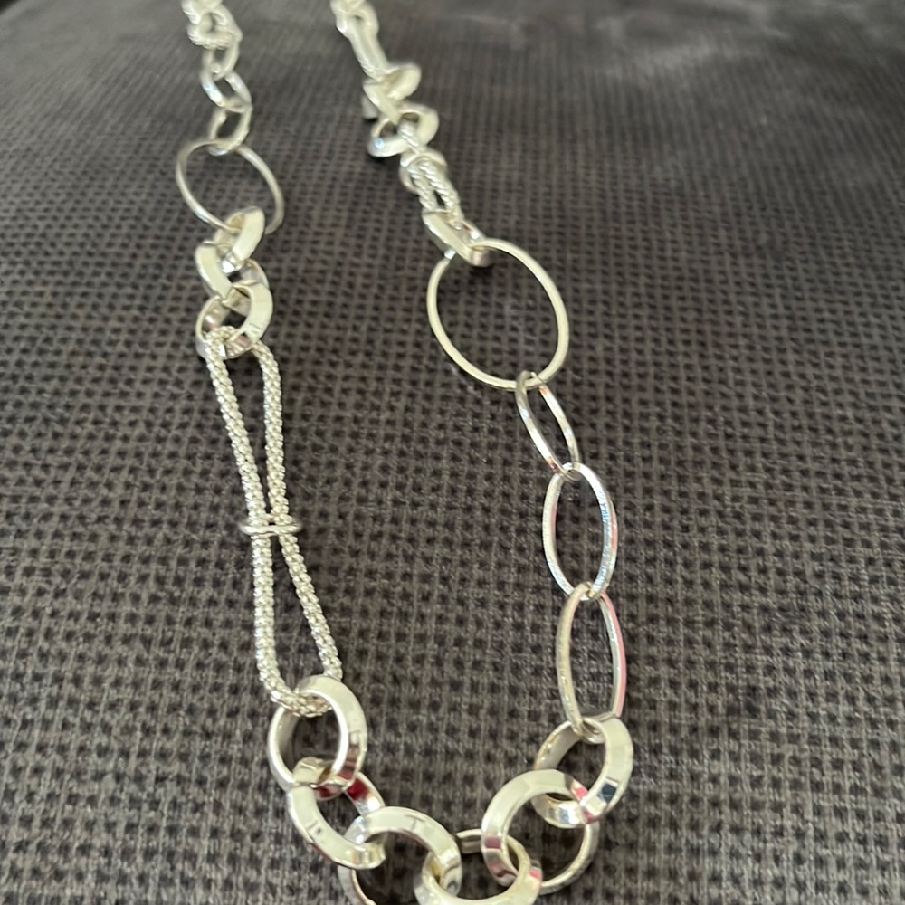 Silver chain necklace